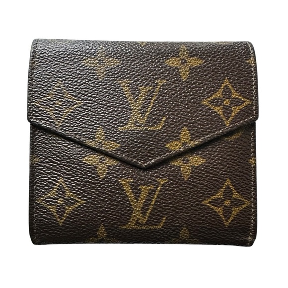 Louis Vuitton Monogram Leather Elise Envelope Compact Bifold Unisex Wallet - Picture 2 of 8